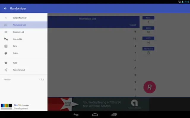 Randomizer android App screenshot 1