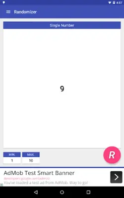 Randomizer android App screenshot 2